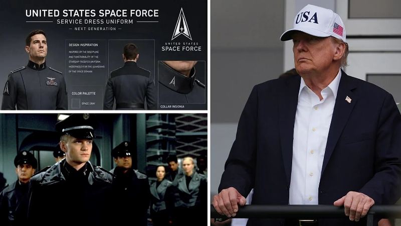 Trump's Inspiration from 'Starship Troopers': Nazi Themes in Space Force Uniform