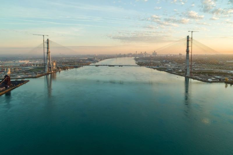 New Bridge Opens Between the US and Canada Featuring a Record 853-Meter Span