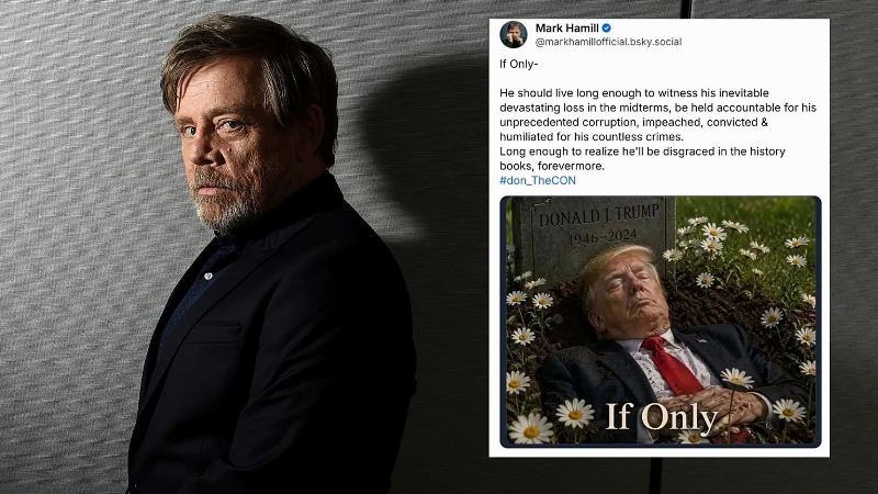 White House Slams Mark Hamill for Provocative Post Featuring Dead Trump