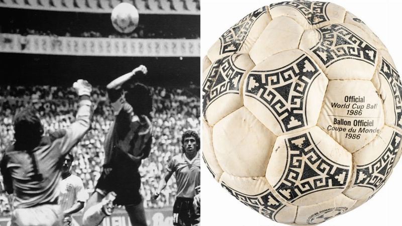 Maradona's Hand of God Ball Sold for €2.9 Million at Auction
