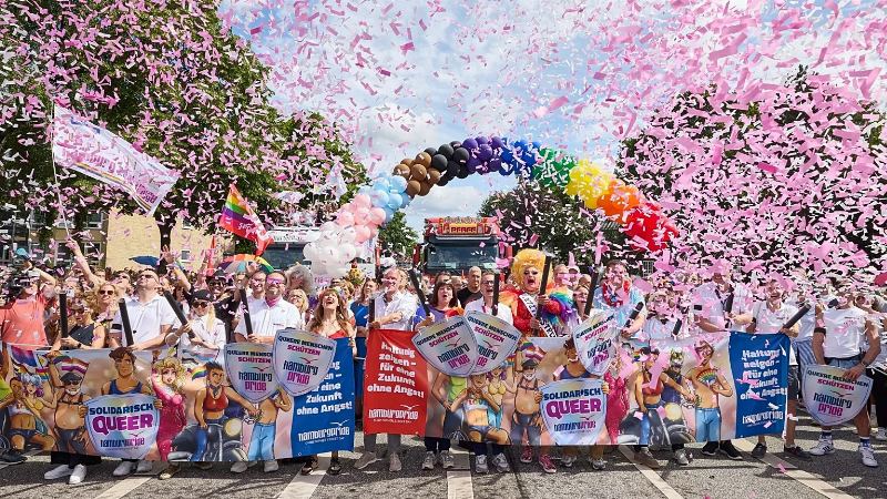 Hamburg Pride March Takes Place Under Heavy Security After Berlin Attack